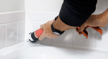 bathroom caulking